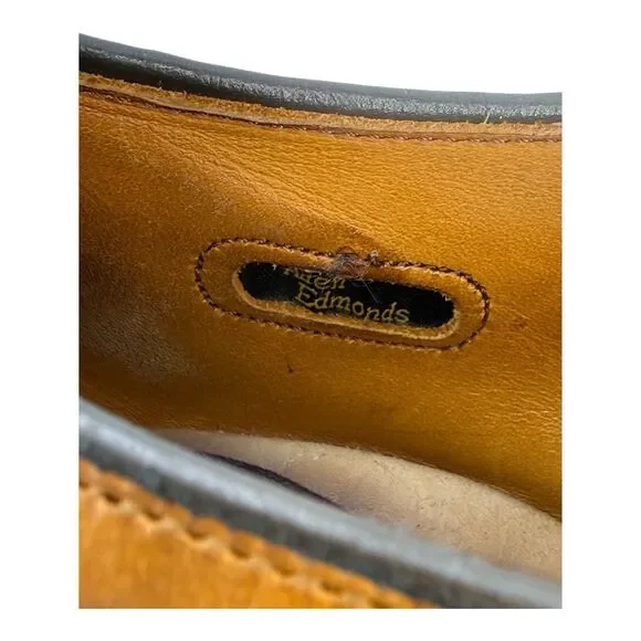 Allen Edmonds Hillcrest Leather Oxford Dress Shoes Size 10.5 C Walnut Brown